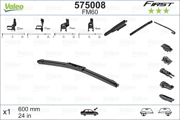 Wycieraczka First Multiconnection 600mm VALEO 575008 Sklep Internetowy