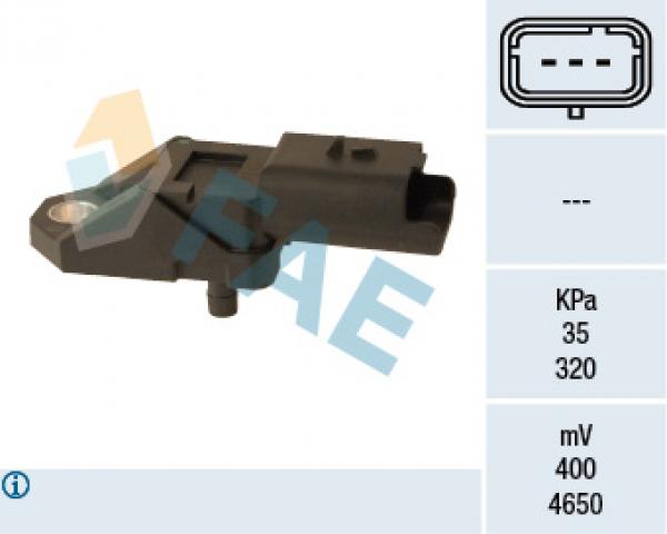 Czujnik Ciśnienia Doładowania Peugeot 607 2.2 Hdi (170Km) - Sklep Online