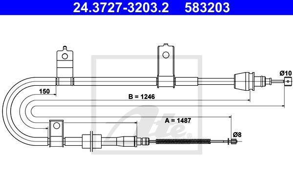 Linka Hamulca Ręcznego Kia Picanto 1.1 (65Km) - Sklep Online