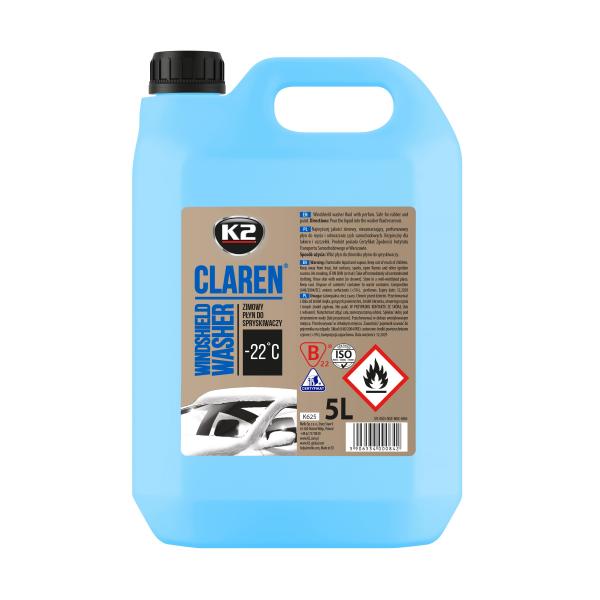 Płyn do spryskiwaczy zimowy claren -22c 5l nano